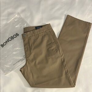 🎁NWT! Bonobos Men's Chino True Khaki Pants